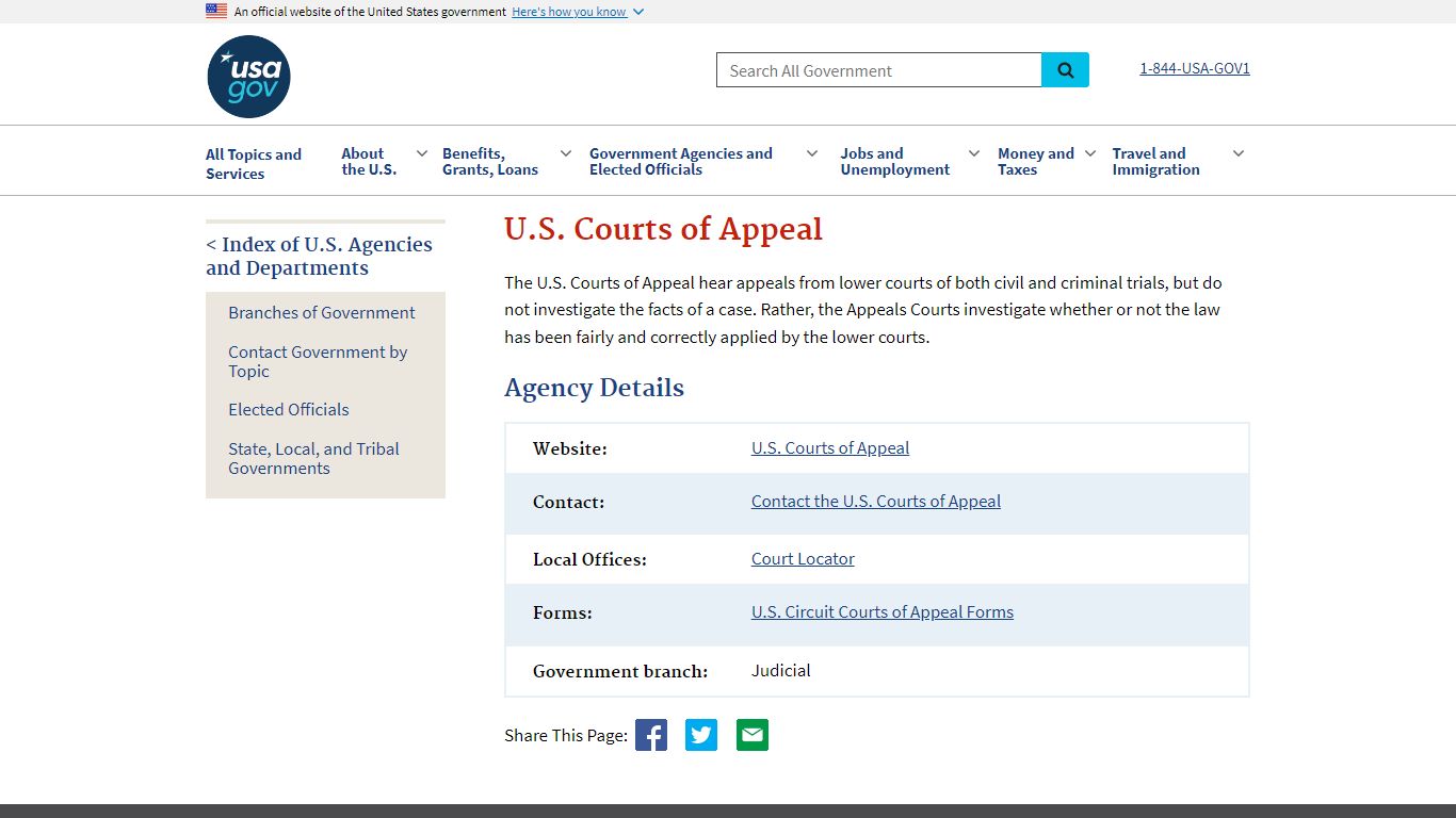U.S. Courts of Appeal | USAGov